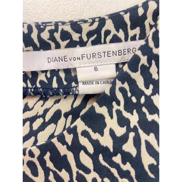 Diane von Furstenberg DVF Pele Wave Snake Jacquard Dress size 6 - Picture 6 of 6